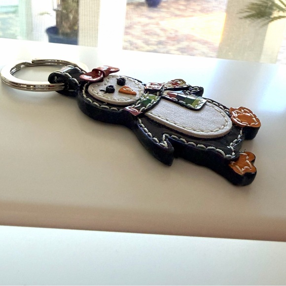 Coach Penguin Keychain with Red Bow and Scarf - Picture 7 of 9